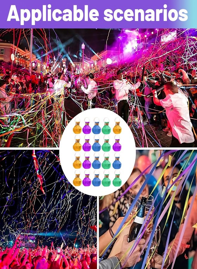 سكويشي ٢٠ قطعة من شرائط قصاصات الورق الملونة، زينة حفلات ملونة، شرائط يدوية للرمي في حفلات الزفاف، مداخل حفلات أعياد الميلاد، خلفيات جلسات التصوير، ١٥ رأسًا من قصاصات الورق متعددة الألوان - Image 5